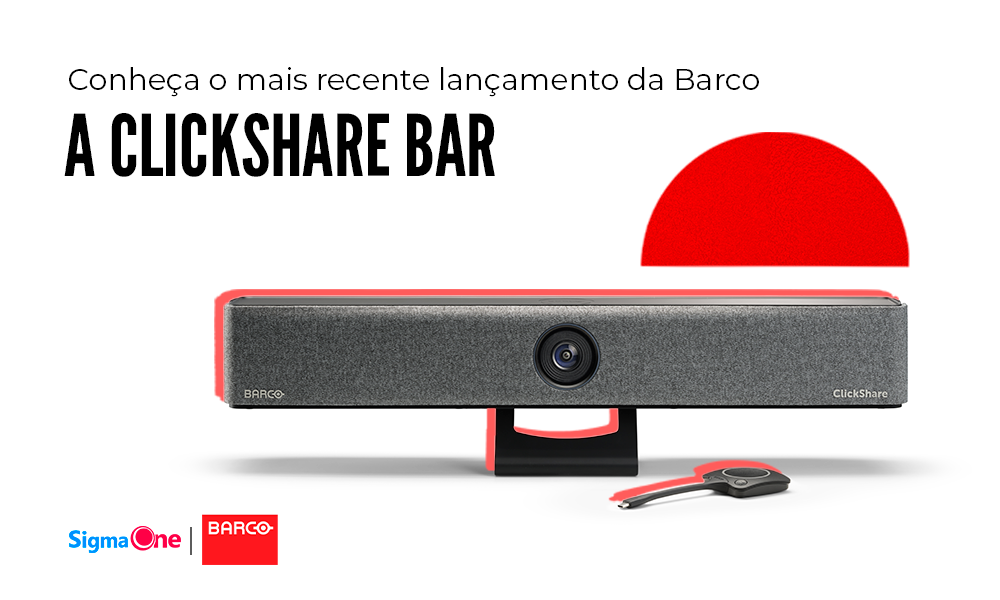 CLICKSHARE BAR: SOLUÇÃO COMPLETA PARA COLABORAÇÃO EM REUNIÕES