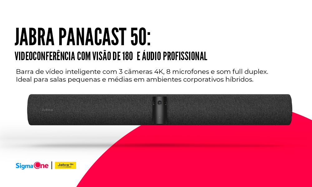 JABRA PANACAST 50: VIDEOCONFERÊNCIA COM INTELIGÊNCIA E ALTA DEFINIÇÃO