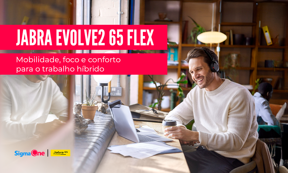 HEADSET COMPACTO COM CANCELAMENTO DE RUÍDO: CONHEÇA O JABRA EVOLVE2 65 FLEX