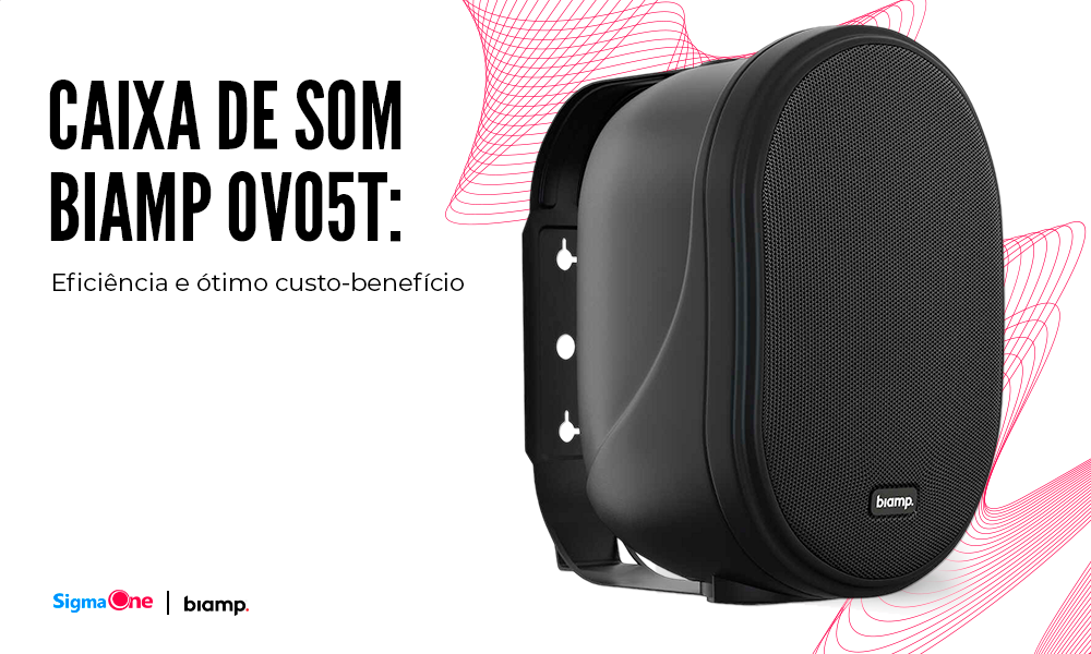 CAIXA DE SOM OVO5T BIAMP: SOM POTENTE, VISUAL DISCRETO E EXCELENTE CUSTO-BENEFÍCIO