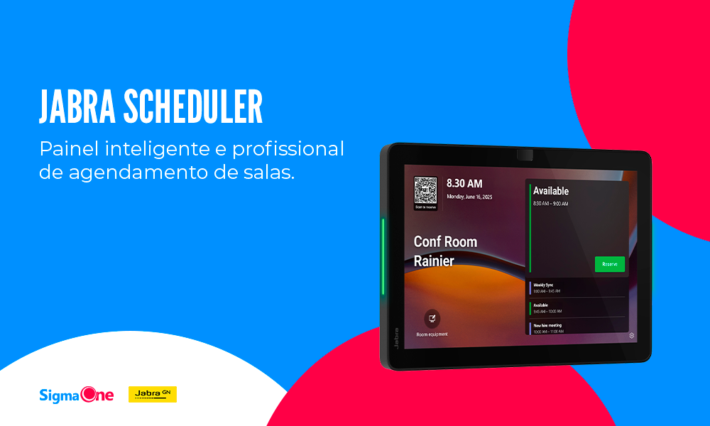 Agendamento de salas mais fácil com Jabra Scheduler